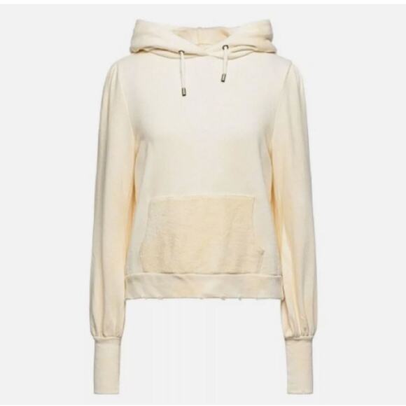 LoveShackFancy Linette Tie Dye Hoodie in Morning Lemon Sherbet - Picture 1 of 10